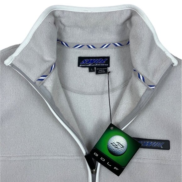 Swol Men’s Gray Sleeveless Zip Up Golf Vest Sz L - NWT - Picture 3 of 9